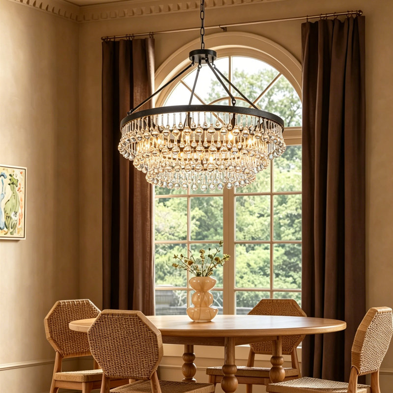 Mercer41 Alissya 10 - Light Dimmable Tiered Chandelier & Reviews